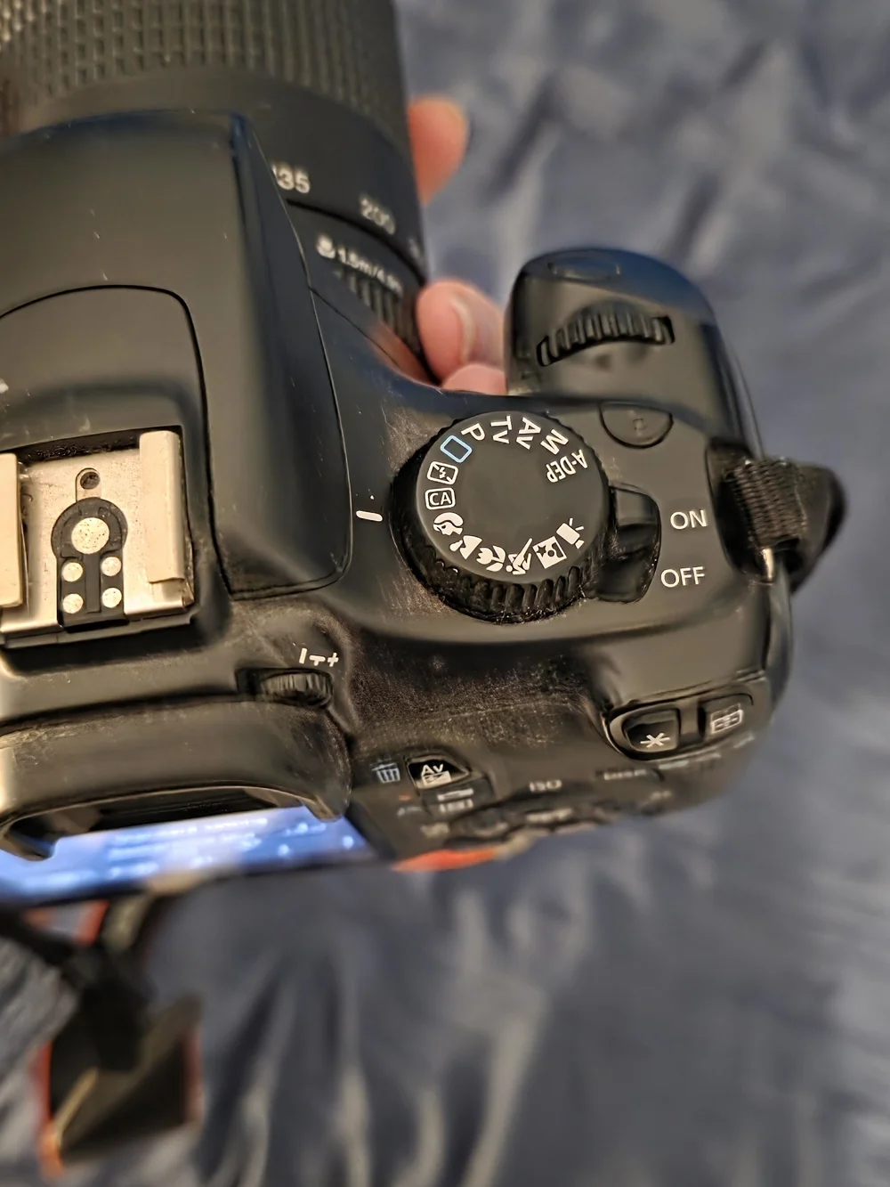 Canon DSLR Camera with Black Body and Black Lens